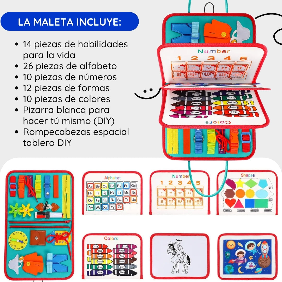 Maleta de juguete sensorial Montessori
