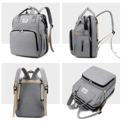 Mochila pañalera con mudador