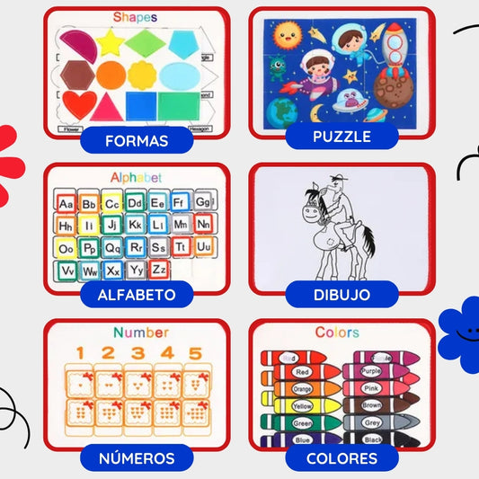 Maleta de juguete sensorial Montessori