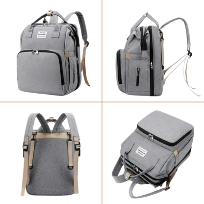 Mochila pañalera con mudador
