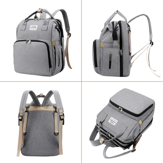 Mochila pañalera con mudador