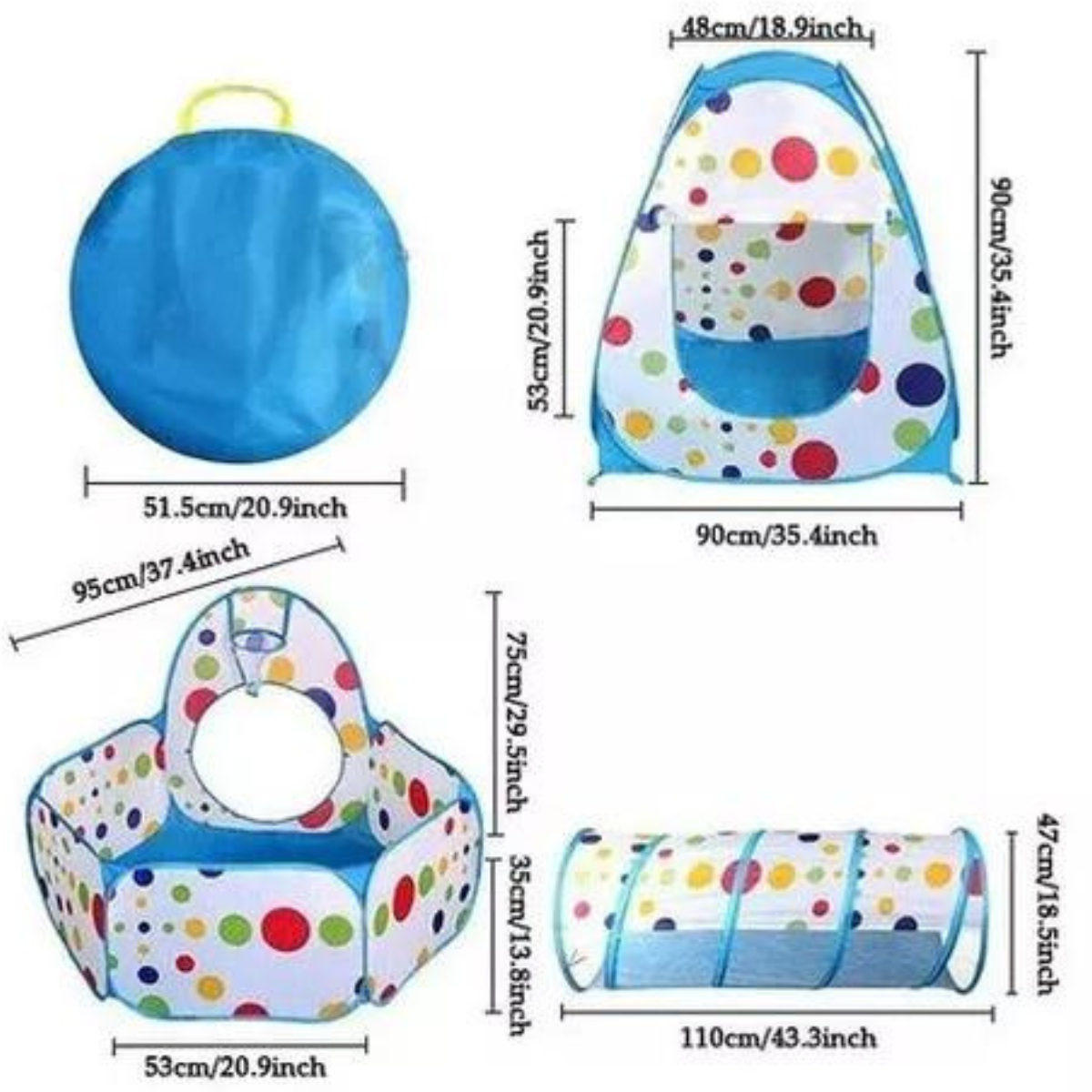 Carpa piscina de túnel plegable