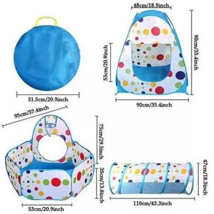 Carpa piscina de túnel plegable