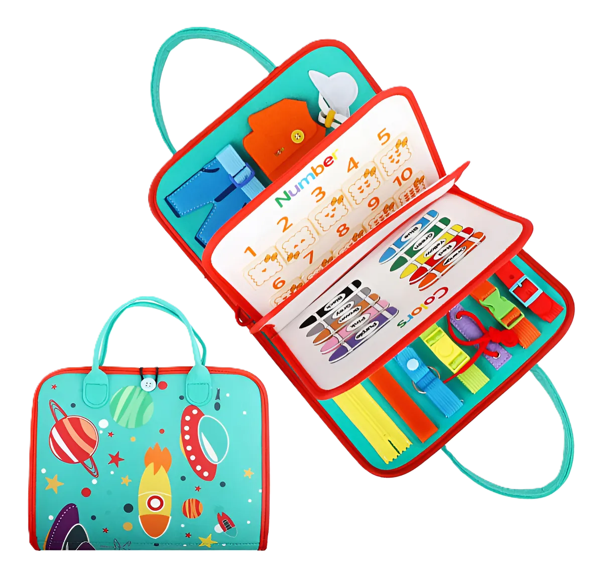 Maleta de juguete sensorial Montessori