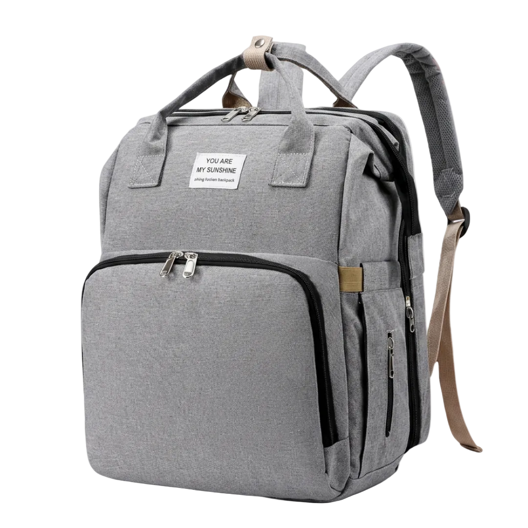 Mochila pañalera con mudador