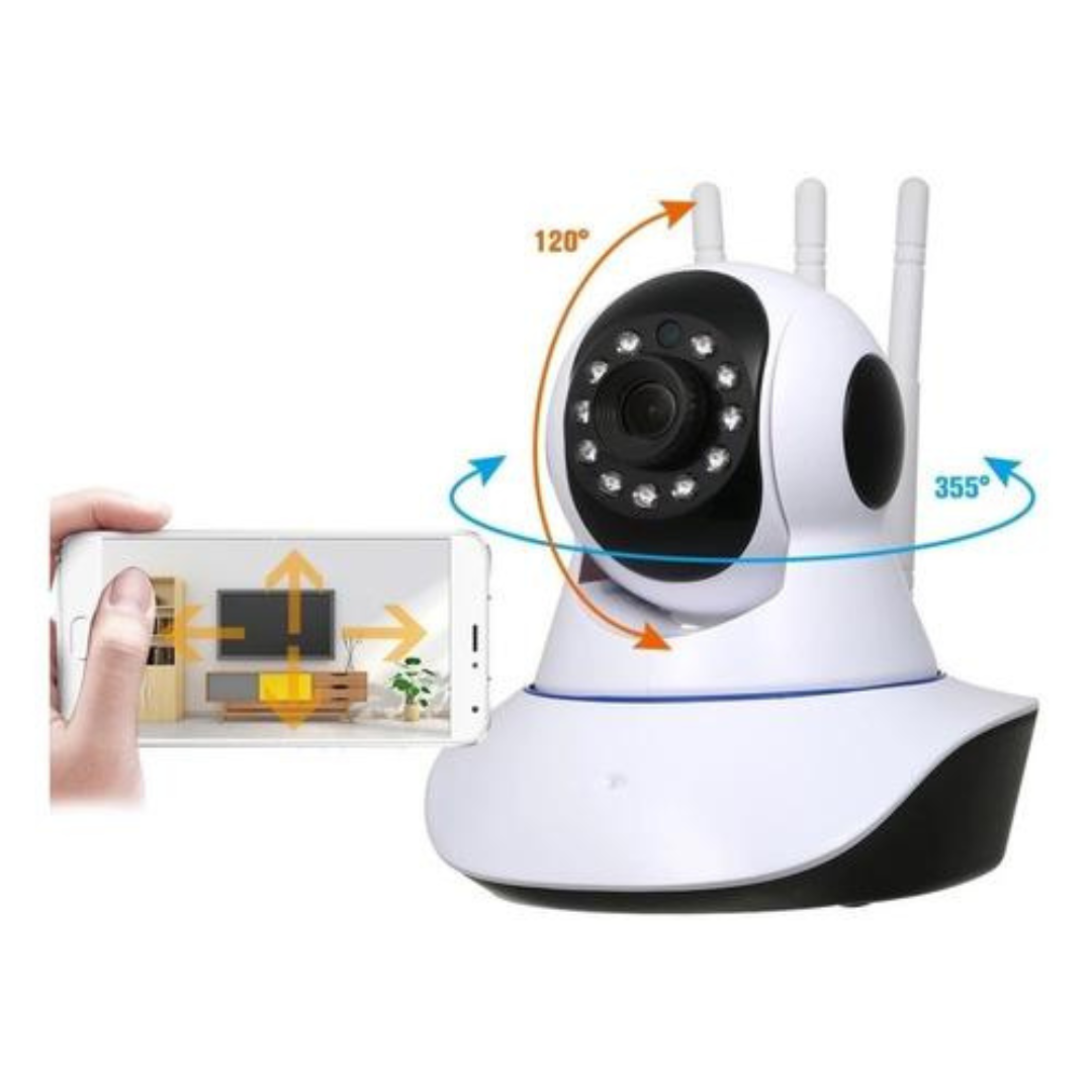Cámara motorizada visión nocturna 360° IP WiFi HD