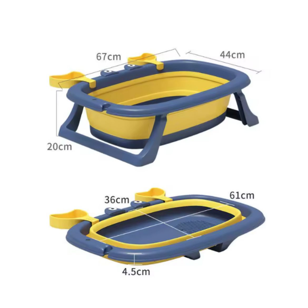 Tina bañera plegable con diseño de cangrejo