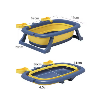 Tina bañera plegable con diseño de cangrejo